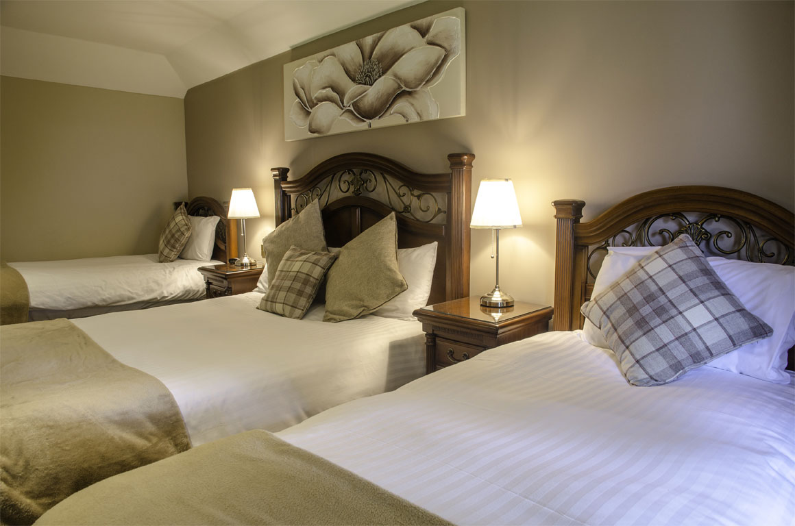 Our family room has disabled person facilities, with wide door openings and a wet room.